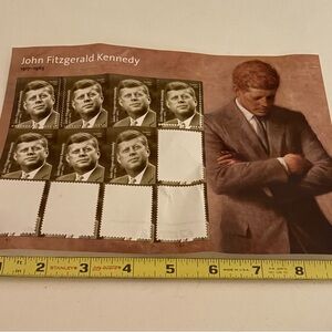 John F. Kennedy Commemorative Sheet of 6 Forever Stamps 2017